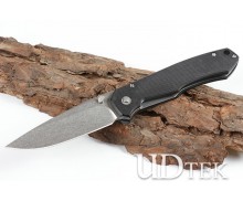 Loksa no logo 9CR18MOV blade G10 folding knife UD405483